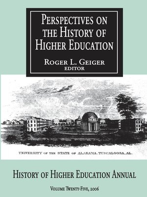 cover image of Perspectives on the History of Higher Education
